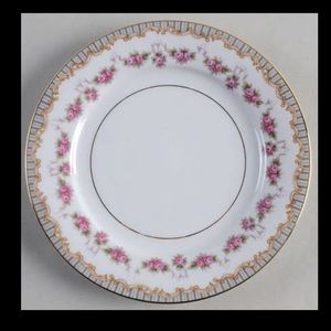 RARE Vintage Noritake Ridgewood Salad Dinner Gold Plate 7 1/2" - Dinnerware